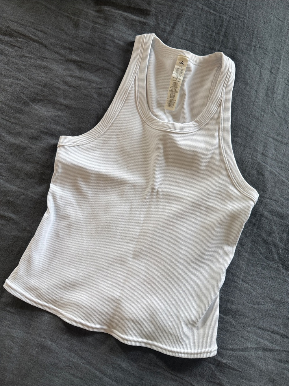 [ALO] Goddess Ribbed Go-To Tank - Picture 3 of 7